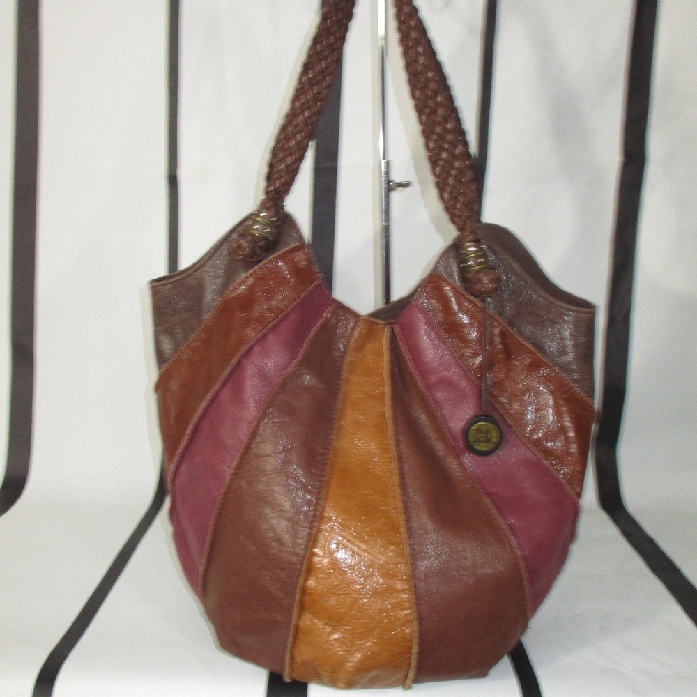 The Sak Multi Color Leather Bucket Shoulder Bag